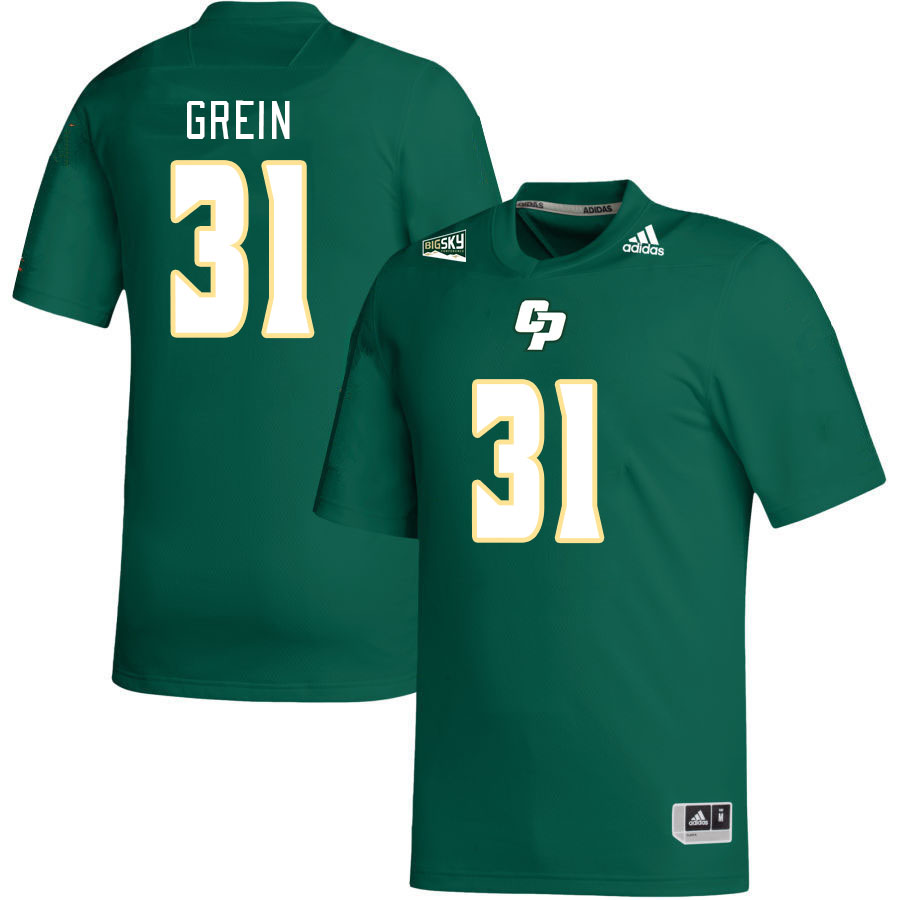 Men-Youth #31 Dustin Grein Cal Poly Mustangs 2023 College Football Jerseys Stitched-Green
